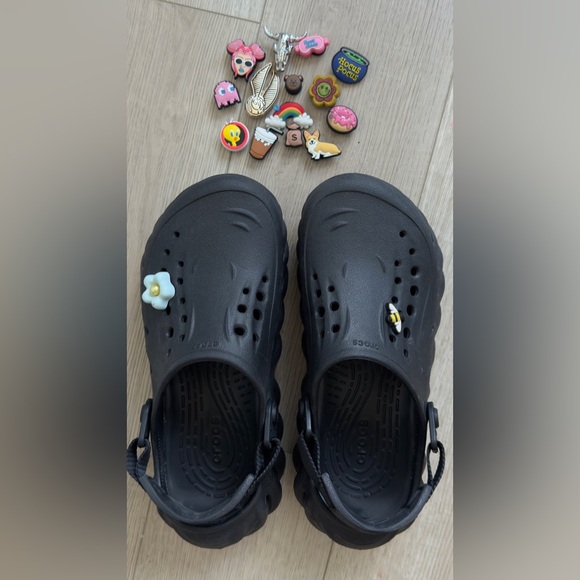 CROCS Shoes - CROCS Echo Black  with Jibbitz